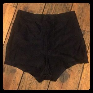 High waisted American Apparel disco shorts